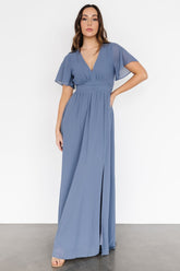 Ramona Maxi Dress | Whisper Blue - Baltic Born
